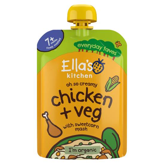 Ella's Kitchen Organic Chicken and Veg Baby Food Pouch 7+ Months (130g)