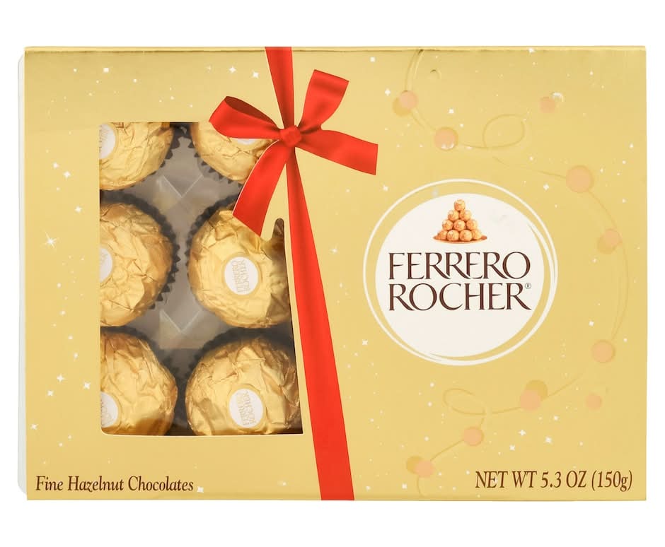 Ferrero Rocher Hazelnut Chocolates, 6-pc Pack.