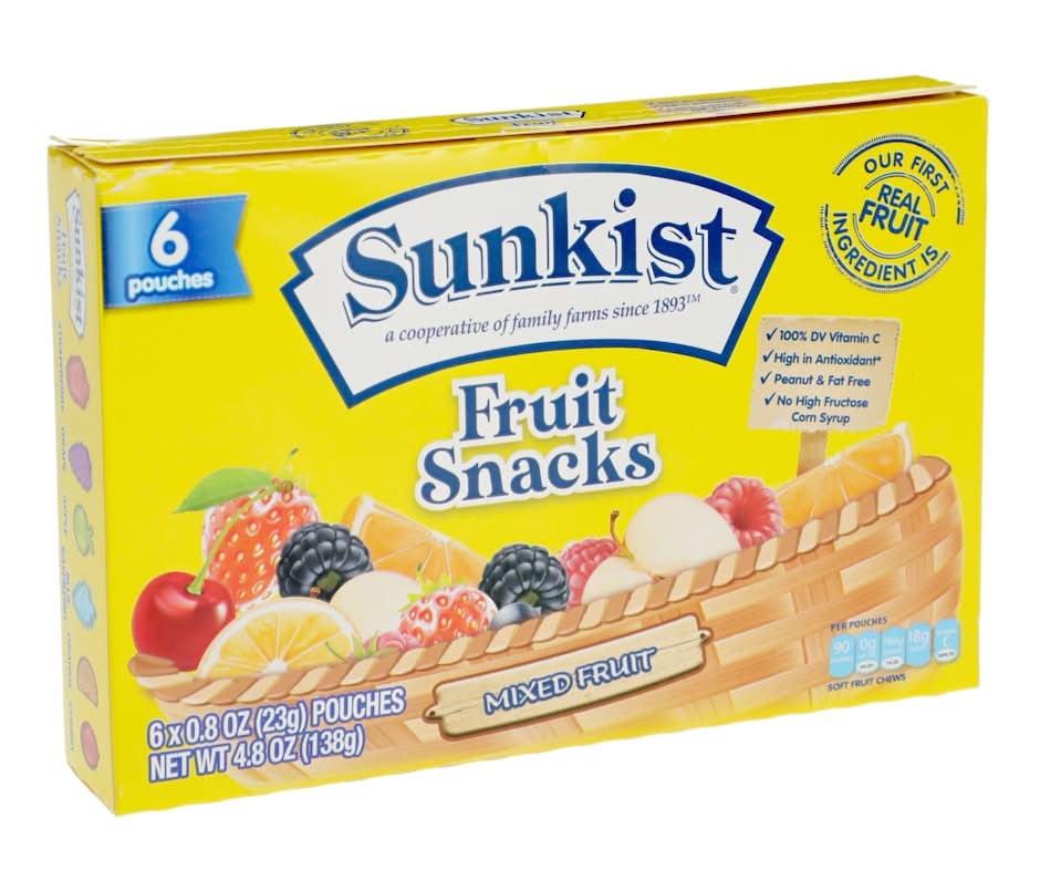 Sunkist Fruit Snacks (4.8 oz, 6 ct)