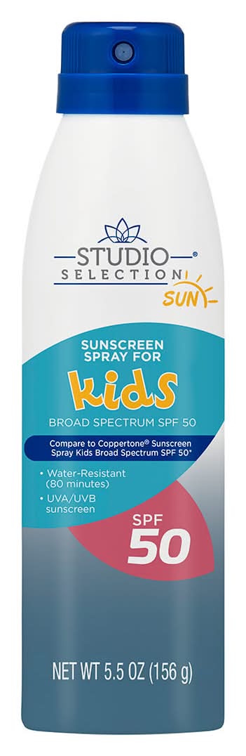 Studio Selection Sunscreen Spray For Kids Spf 50 5.5 Oz