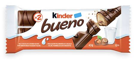 Kinder Bueno Milk Chocolate Wafers (43 g)