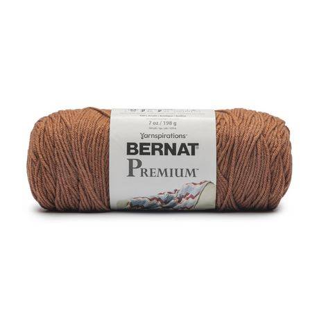 Bernat® Premium™ Yarn, Acrylic #4 Medium, 7oz/198g, 360 Yards (Color: Caramel)