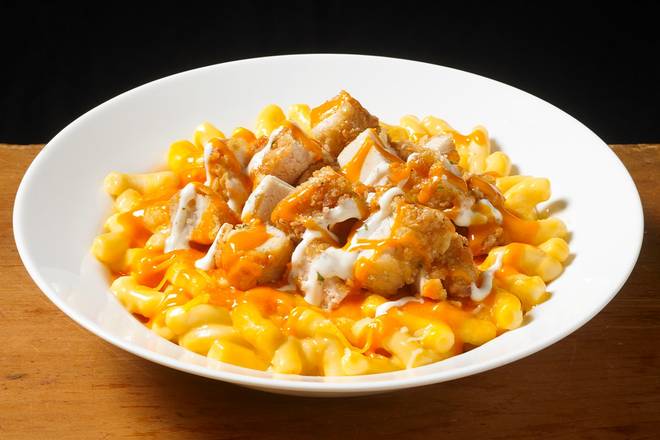 LOADED BUFFALO MAC & CHEESE