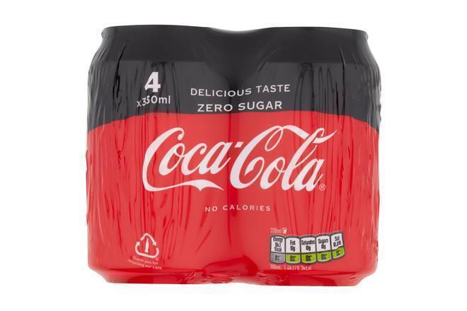 Coca Cola Zero 330ml 4pk
