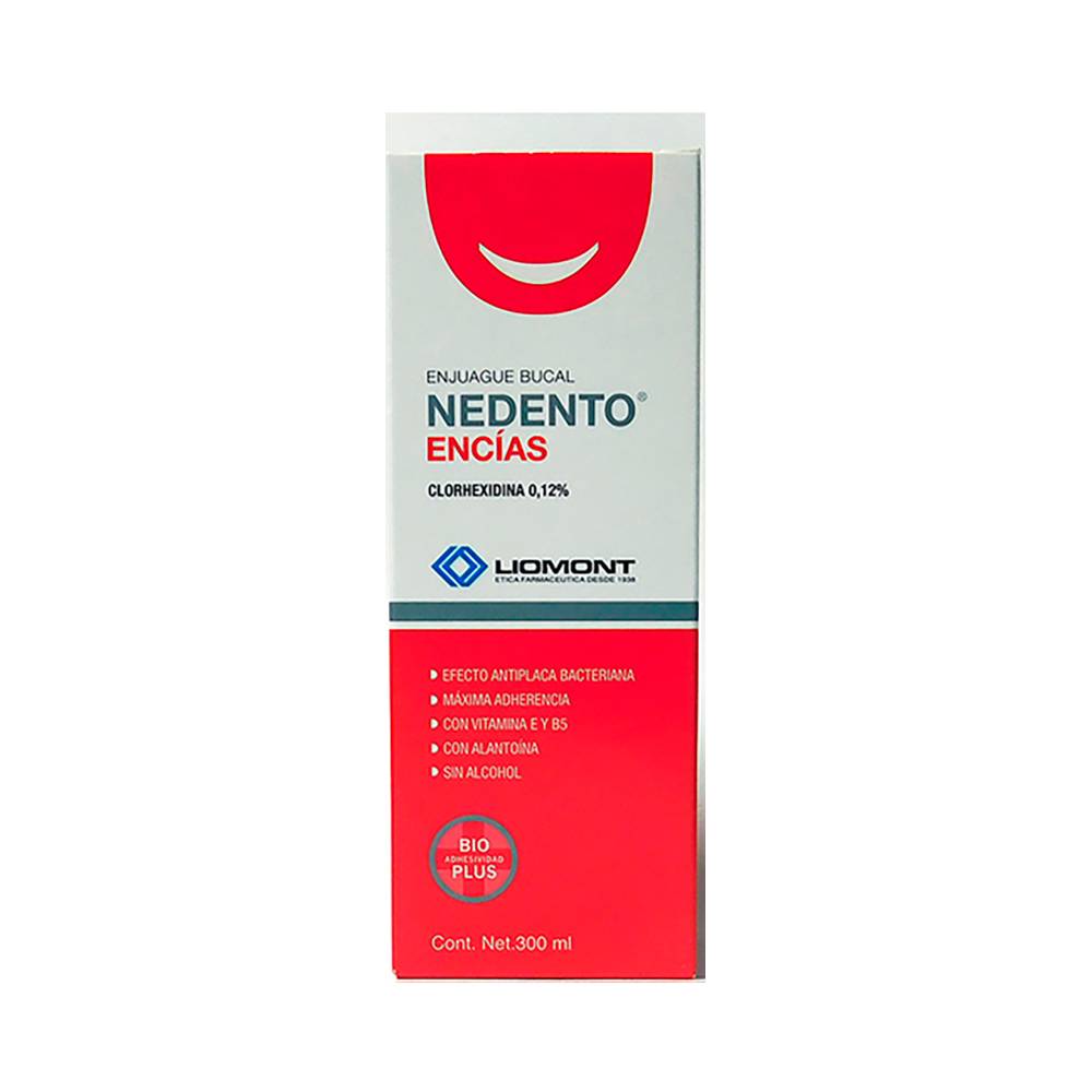 Liomont nedento encías clorhexidina enjuague bucal 0.12% (300 ml)