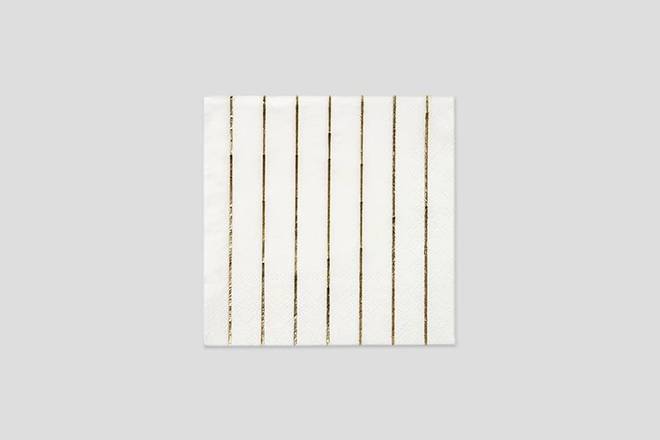 Meri Meri - Gold Stripe Small Napkins