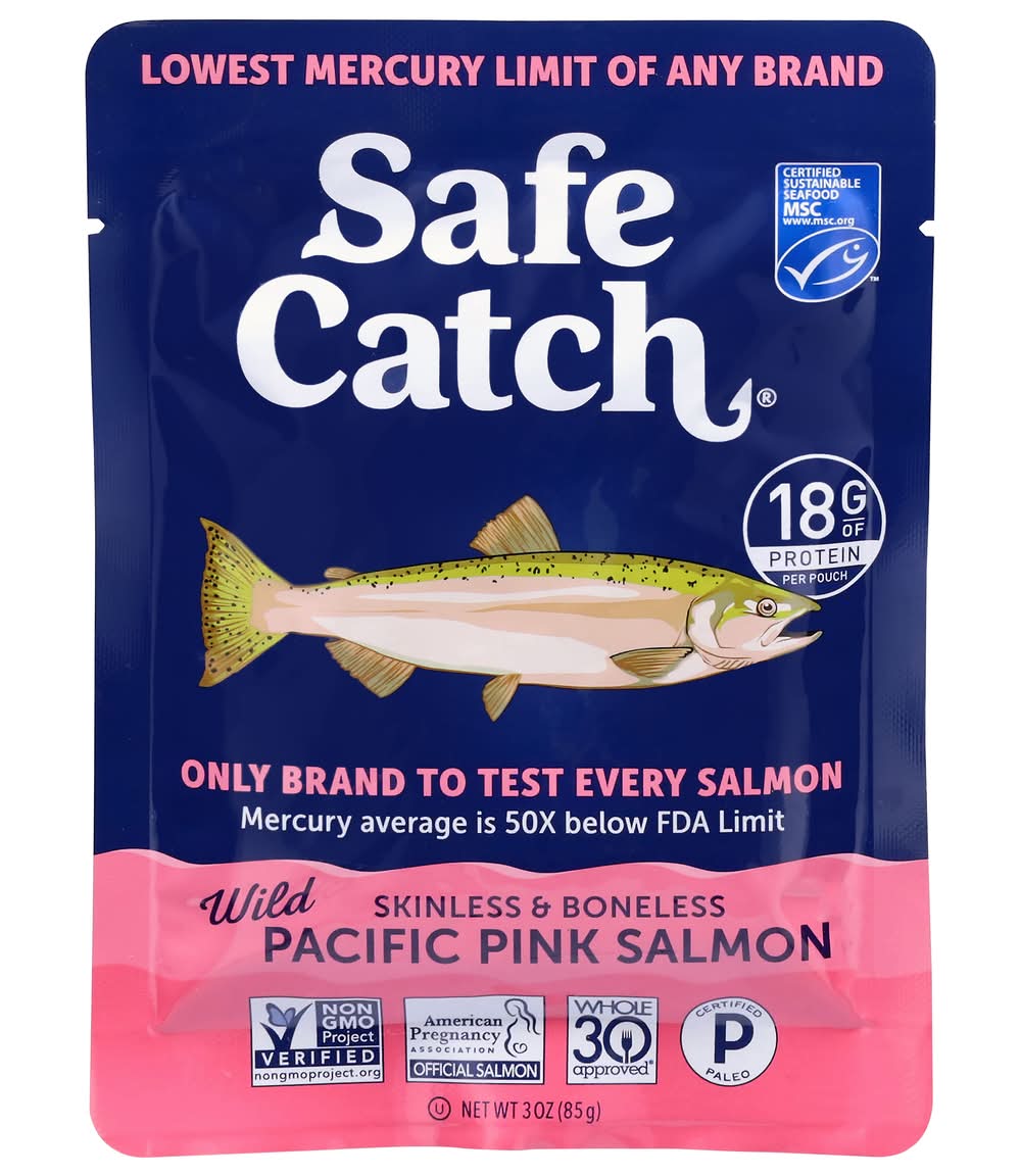 Safe Catch Skinless and Boneless Wild Pacific Pink Salmon (3 oz)