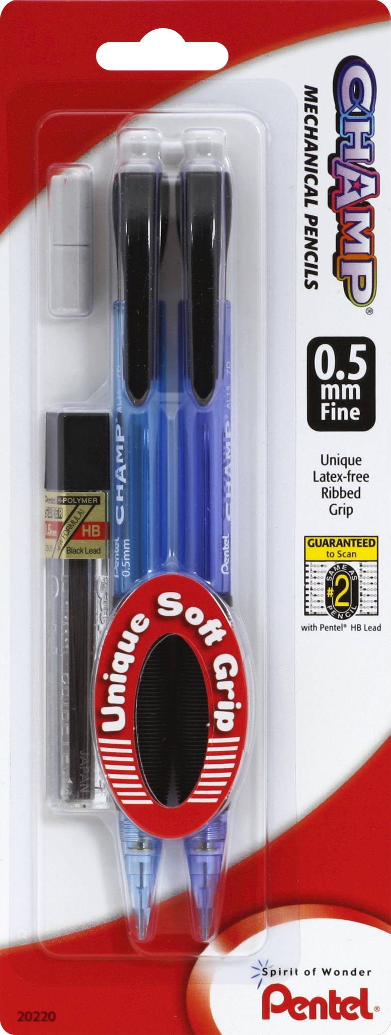 Pentel Champ Mechanical Pencils 0.5 mm Fine