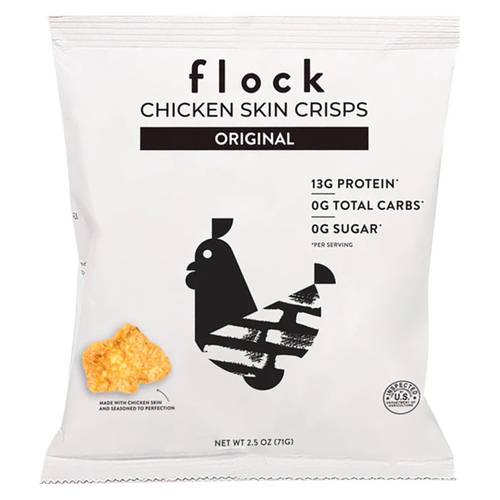 Flock Original Chicken Skin Chips 2.5oz