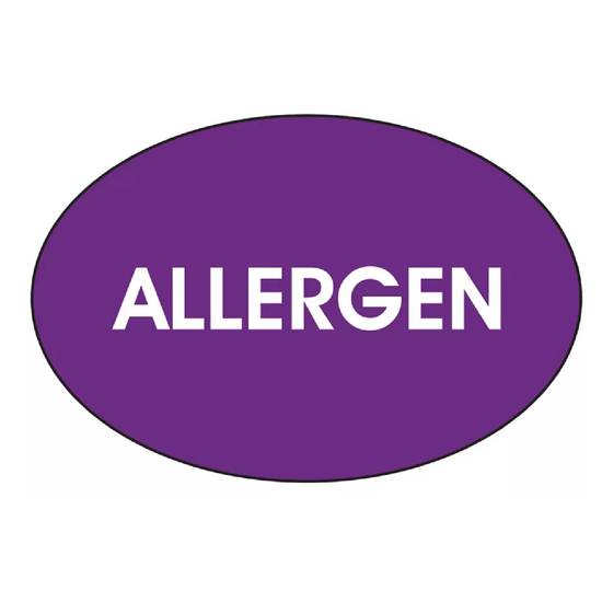 Avertissement allergène - Allergen Warning