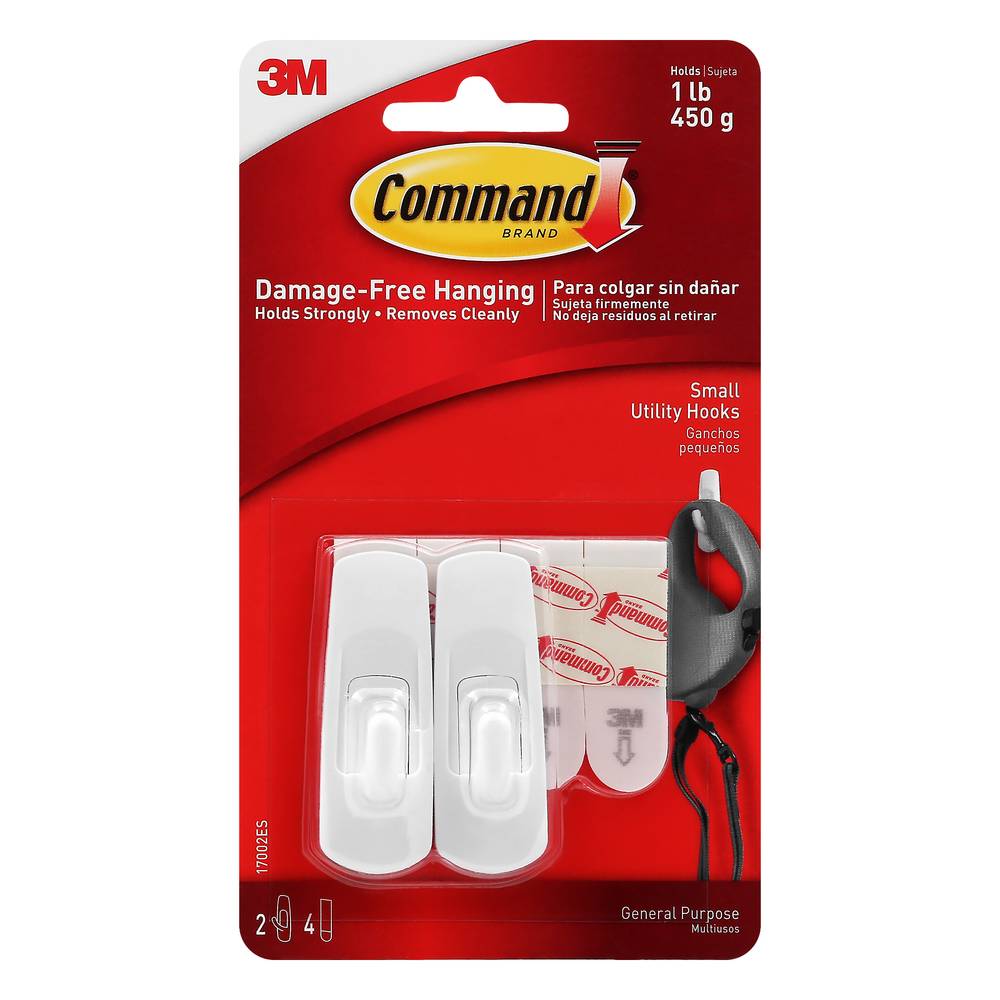 Command Damage Free Hanging Small Utility Hooks