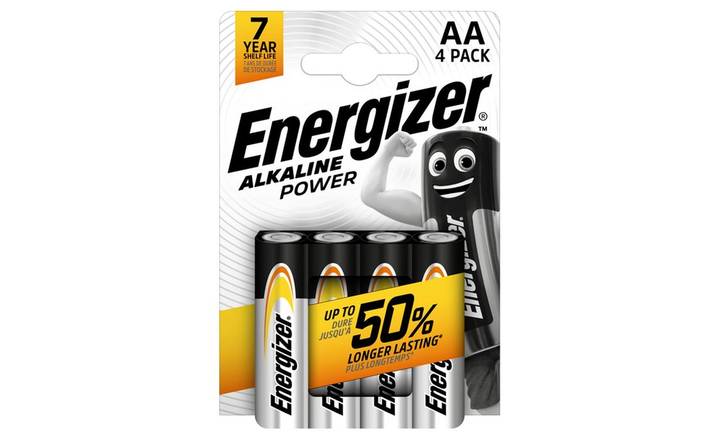 Energizer Alkaline Power AA Batteries 4 pack (398719)