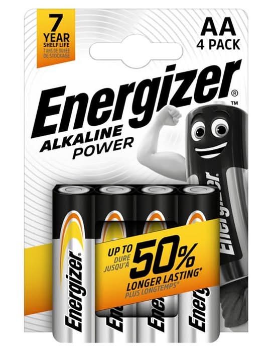 Energizer Alkaline Power AA 4 pack