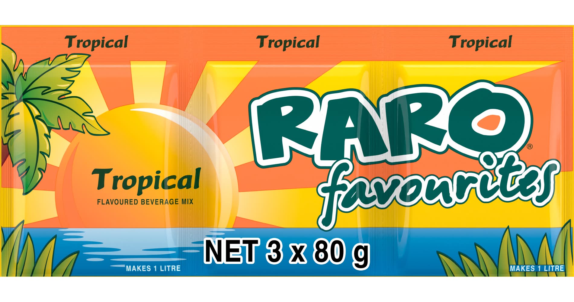 Raro Tropical Beverage Mix (240g, 3 pack)