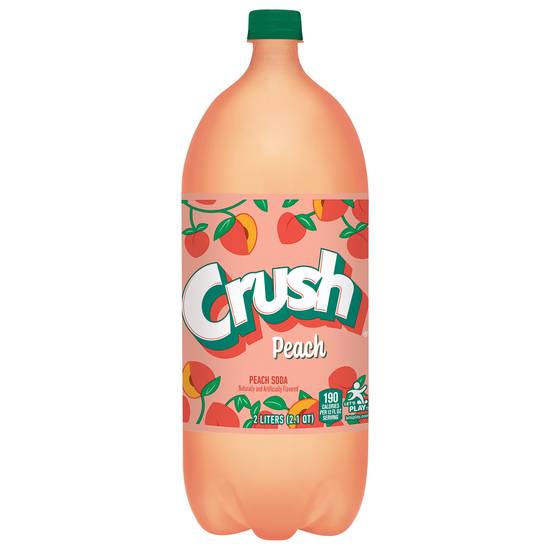 Crush Naturally and Artifically Peach Soda (2 L)