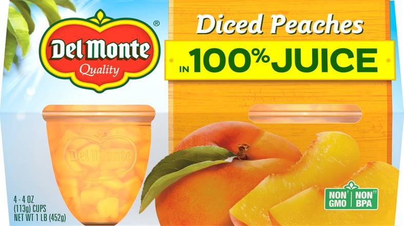 Del Monte Diced Peaches in 100% Juice