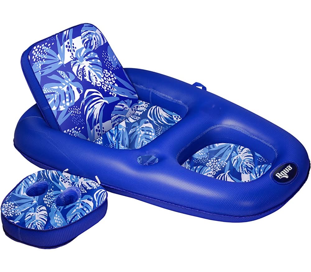 Aqua-Leisure Ultimate 2-in-1 Pool Float Lounge, Navy