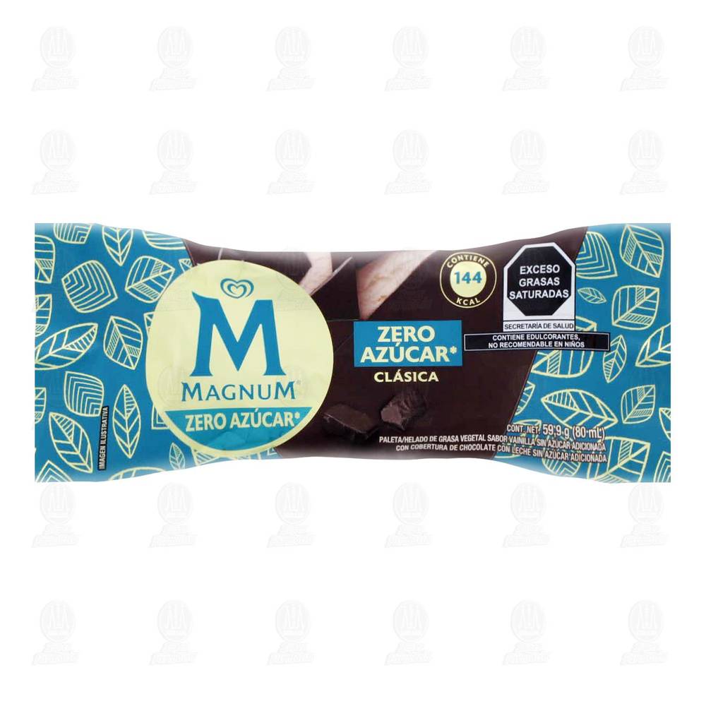 Magnum · Paleta zero azúcar clásica (60 g)