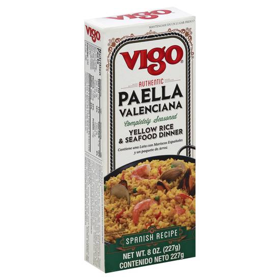 Vigo Authentic Spanish Recipe Paella Valenciana Yellow Rice & Seafood Dinner
