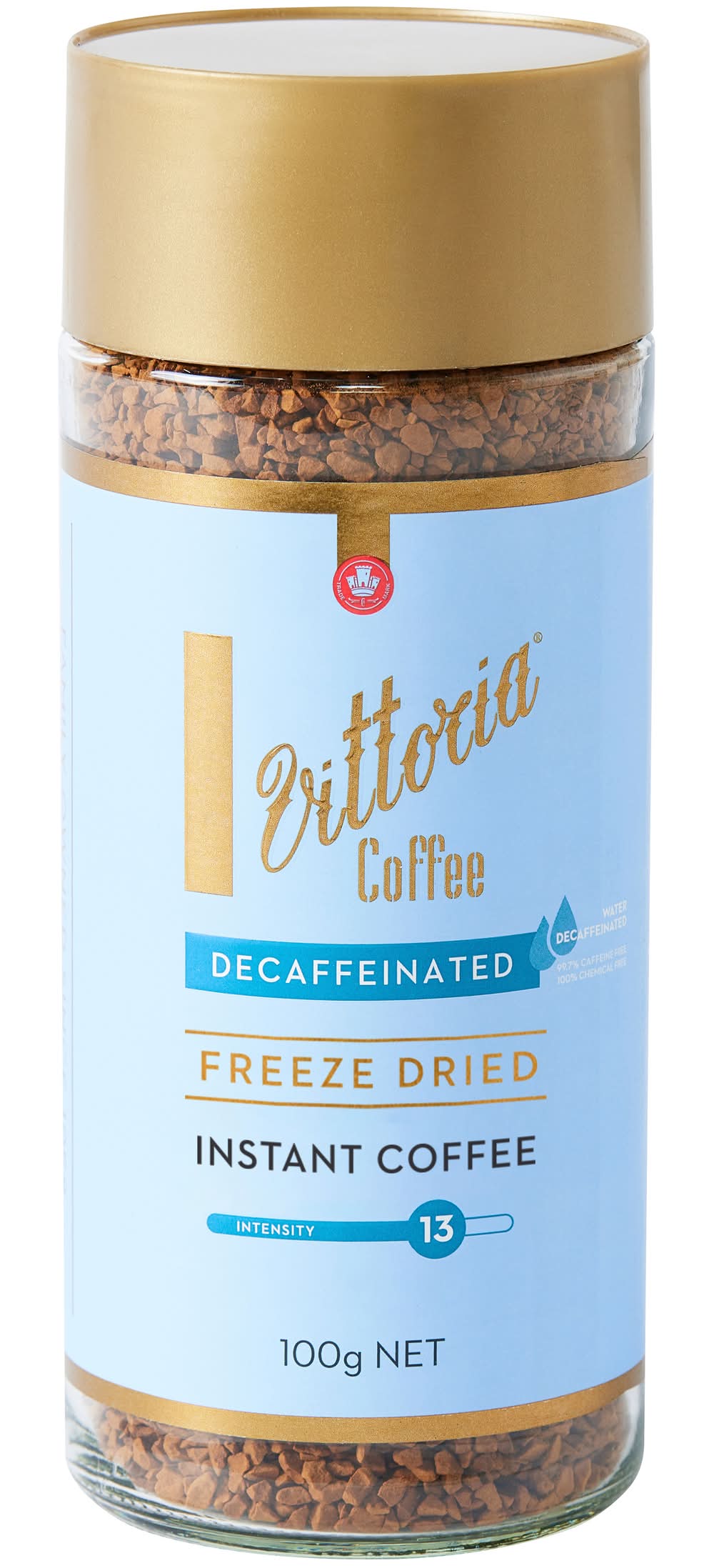Vittoria Coffee Freeze Dried Instant Decaf Coffee (100g)