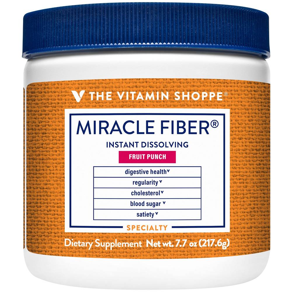 The Vitamin Shoppe Miracle Fiber Powder, Fruit Punch (7.7 oz)