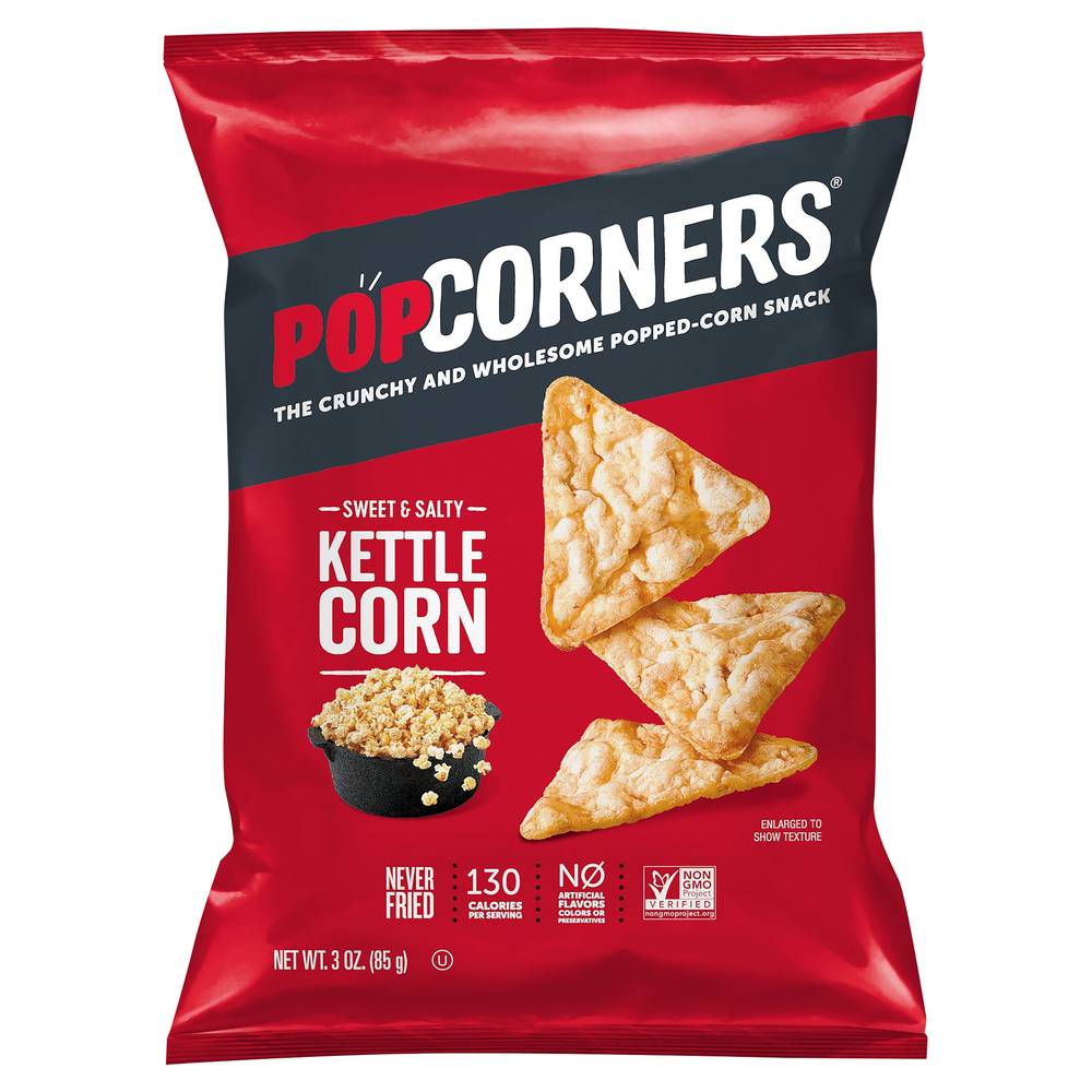 PopCorners The Crunchy & Wholesome Popped-Corn Snacks, Sweet-Salty-Kettle Corn (3 oz)