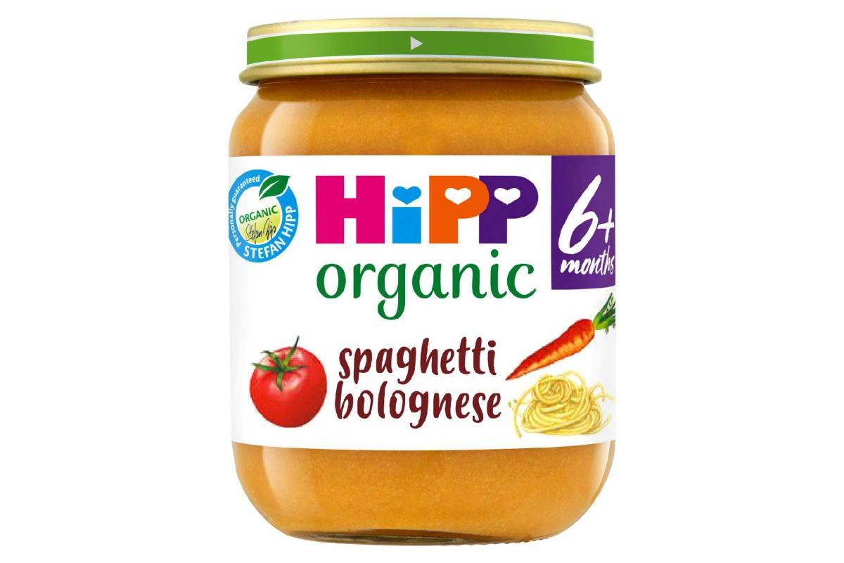 HiPP Organic Spaghetti Bolognese Baby Food Jar 6+ Months 125g