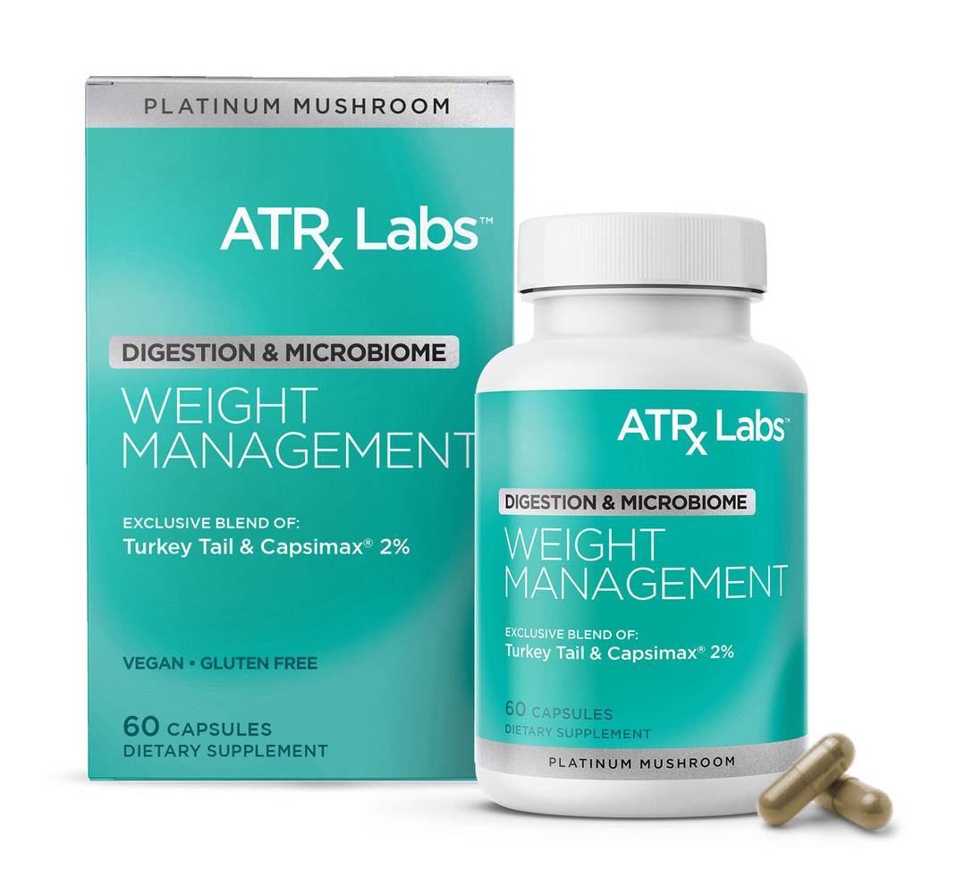 ATRx Labs Weight Management Digestion & Microbiome Mushroom Supplement (60 ct)