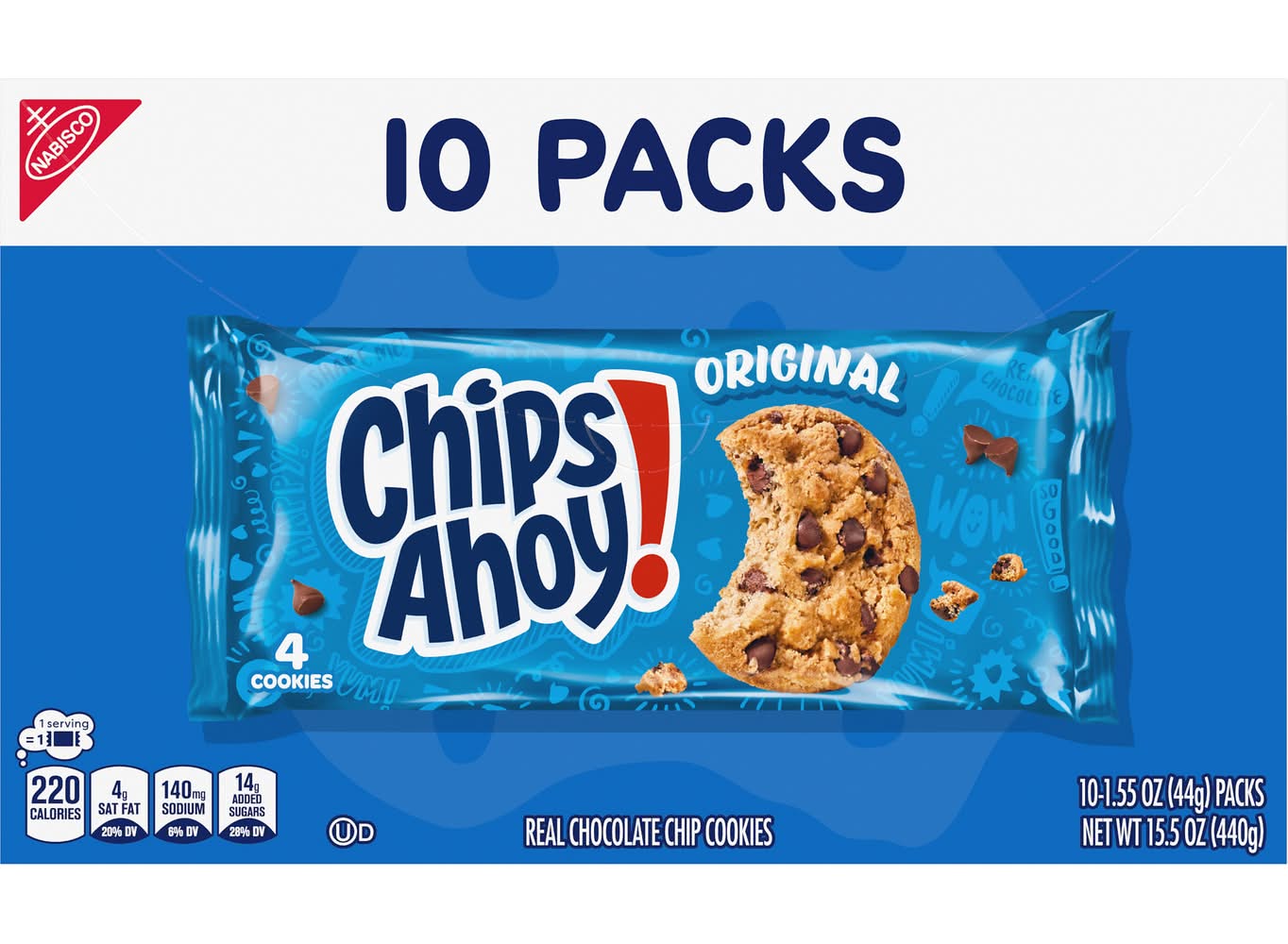 Chips Ahoy! Chocolate Chip Cookies, Original (1.55 oz)