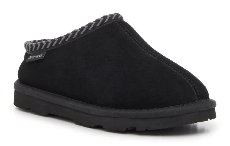 BEARPAW Tabitha Slipper - Kids' (Black Medium - 1 Youth)