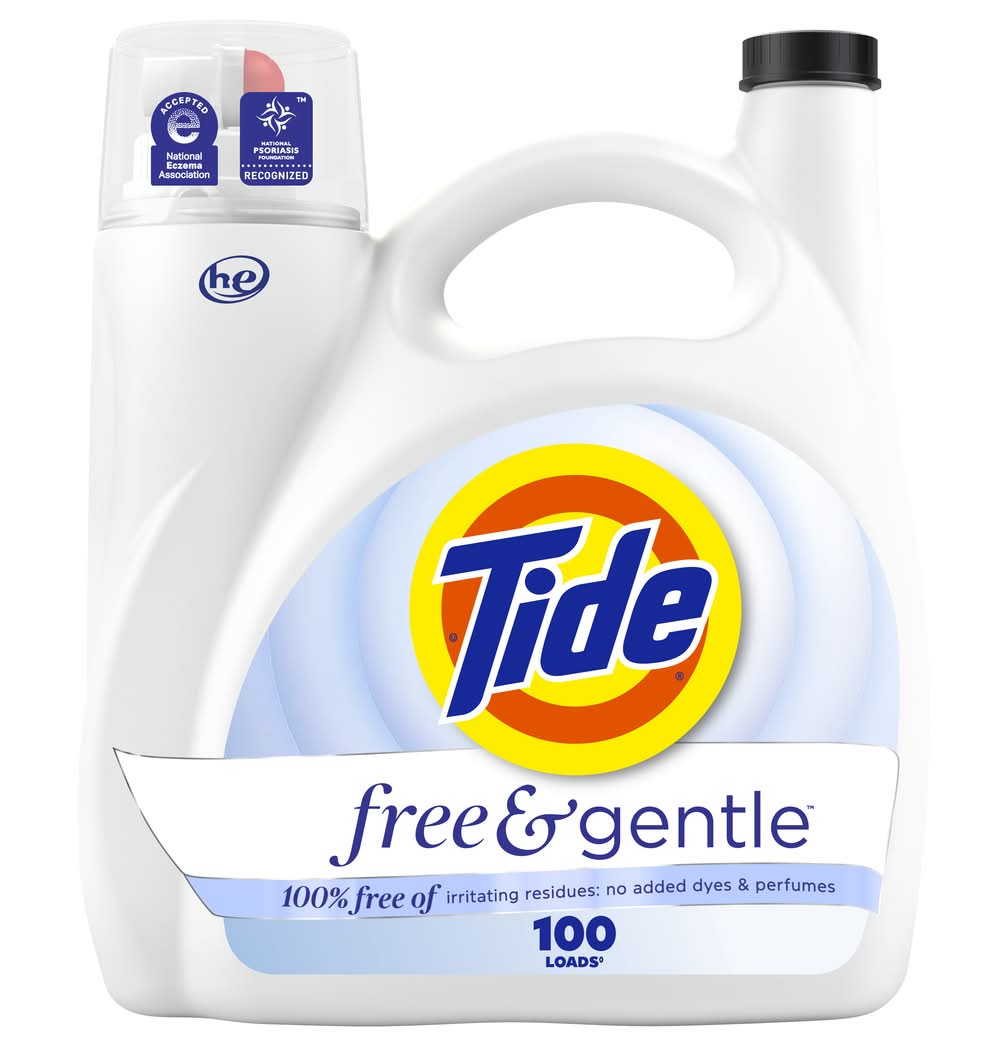 Tide Free & Gentle Liquid Laundry Detergent (132 fl oz)