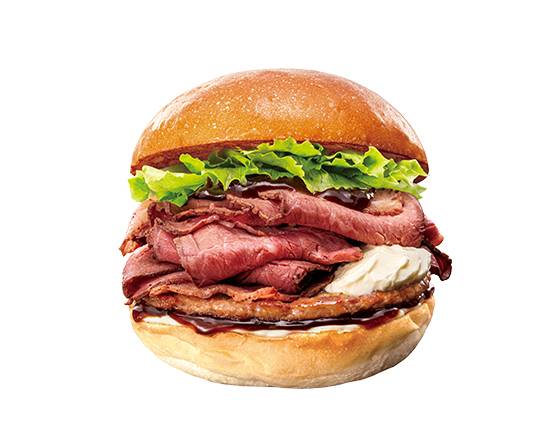 【単品】倍盛り ローストビーフバーガー Double Roast Beef Burger