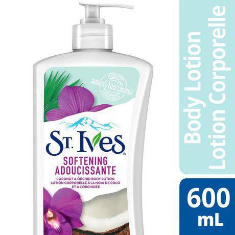 St. ives lotion pour le corps adoucissante doucisante à la noix de coco et à l'orchidée (600 ml) - softening coconut & orchid body lotion (600 ml)