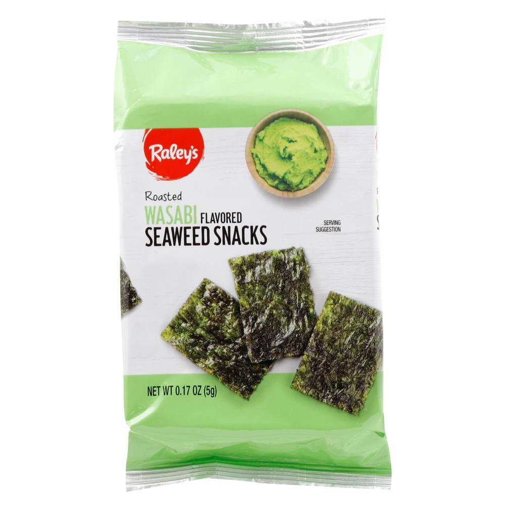 Raley'S Seaweed Snacks, Wasabi Flavored, Roasted 0.17 Oz