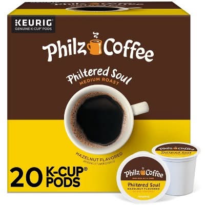 Philz Coffee Philtered Soul Medium Roast Coffee Keurig K-Cup Pods, Hazelnut (7.7 oz, 20 ct)