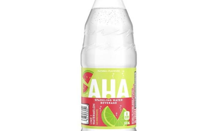 AHA Lime + Watermelon Sparking Water (500ml)