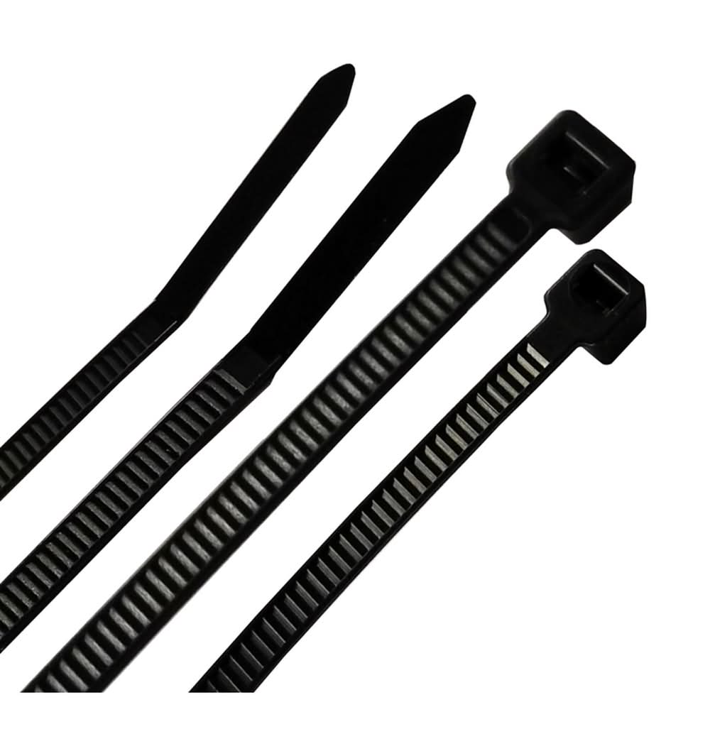 Steel Grip 4 And 8 In. L Black Cable Tie 200 Pk