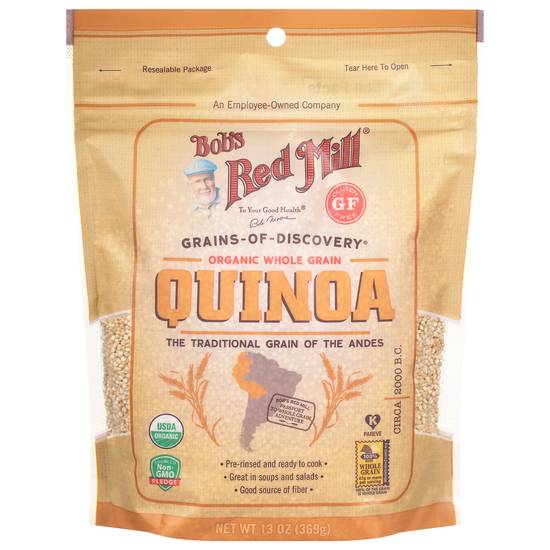 Bob's Red Mill Organic Gluten Free Whole Grain Quinoa (13 oz)