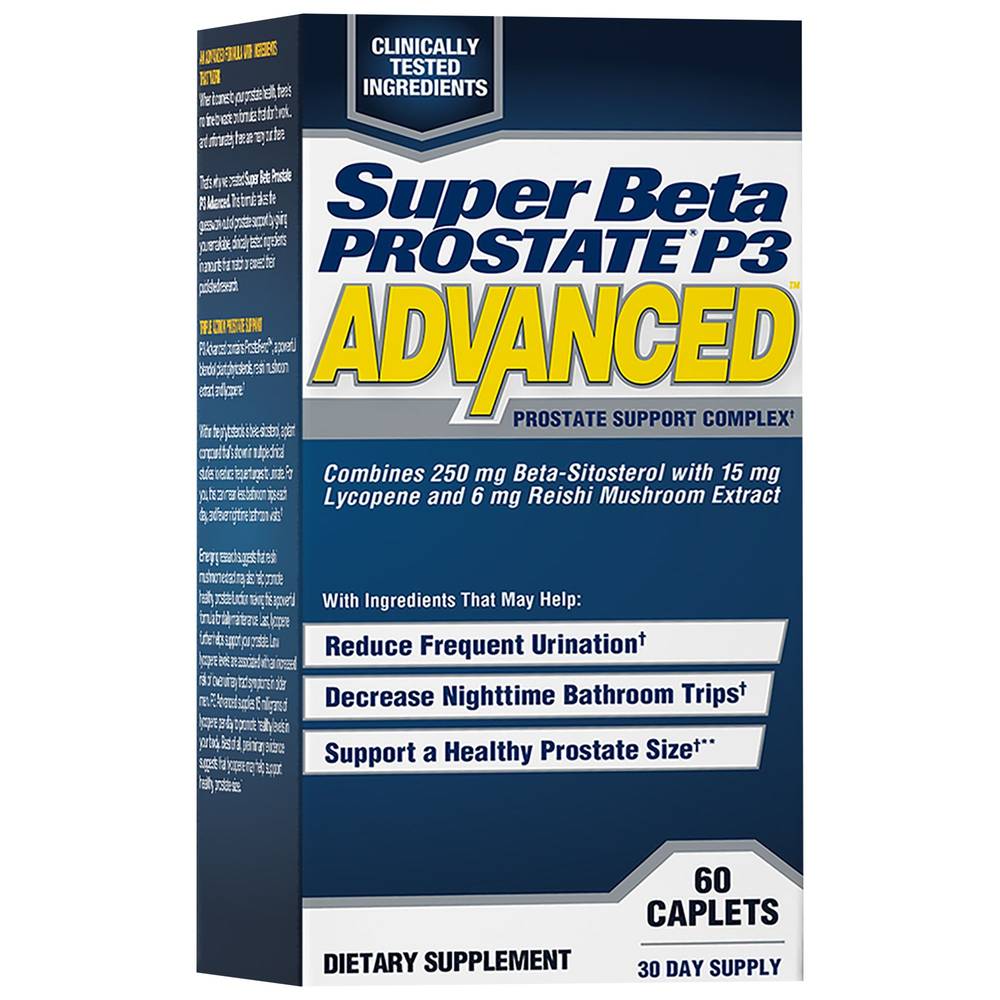 Super Beta Prostate Advanced - Prostate Support Complex With Beta-Sitosterol (60 Caplets)