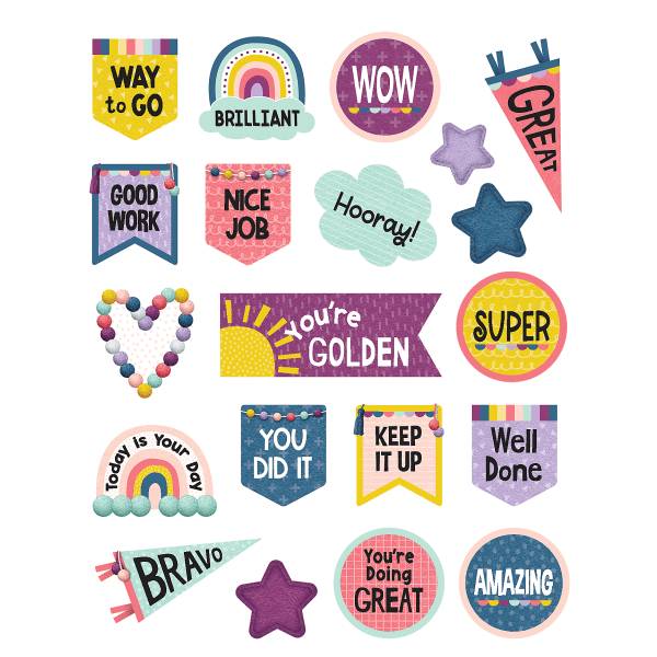 Teacher Created Resources Stickers, Oh Happy Day, Pack Of 120 Stickers