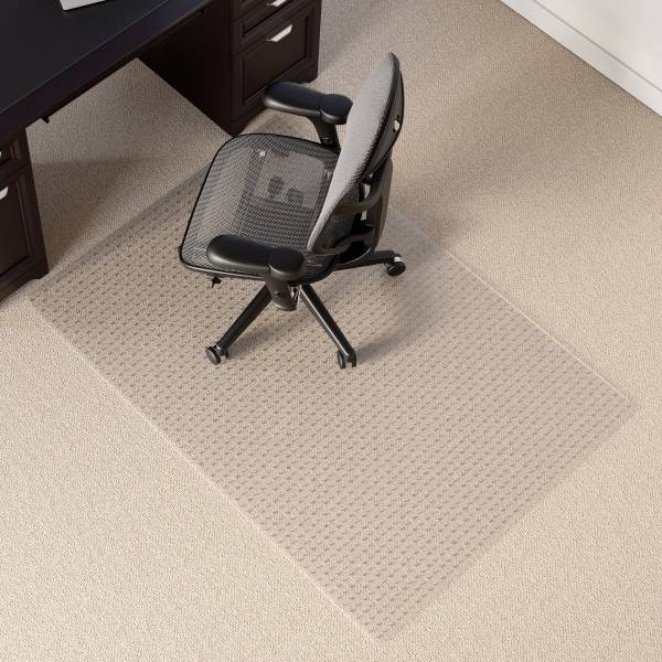 Realspace Berber Studded Chair Mat For Low-Pile Clear Carpets