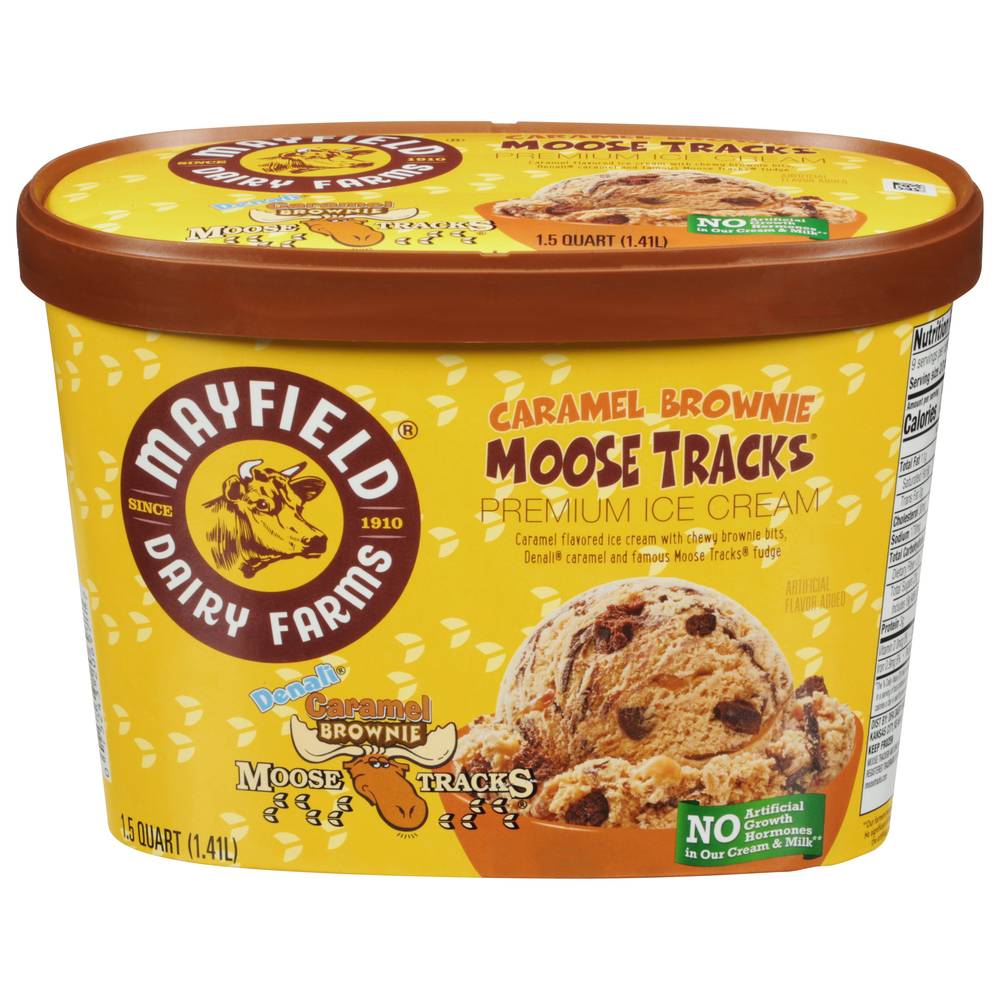 Mayfield Dairy Farms Denali Premium Moose Tracks Ice Cream (caramel-brownie)