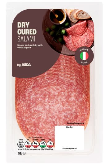 ASDA Dry Cured Salami (110g)