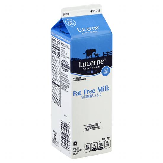 Lucerne Fat Free Milk (32 fl oz)