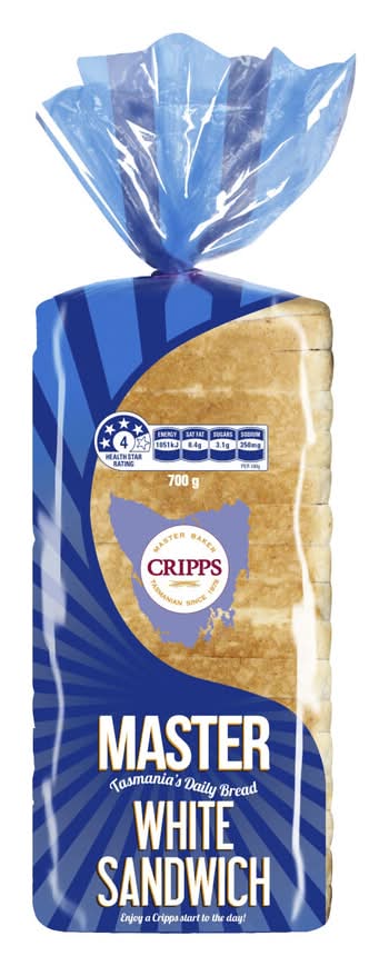 Cripps Master White Sandwich Bread (700g)