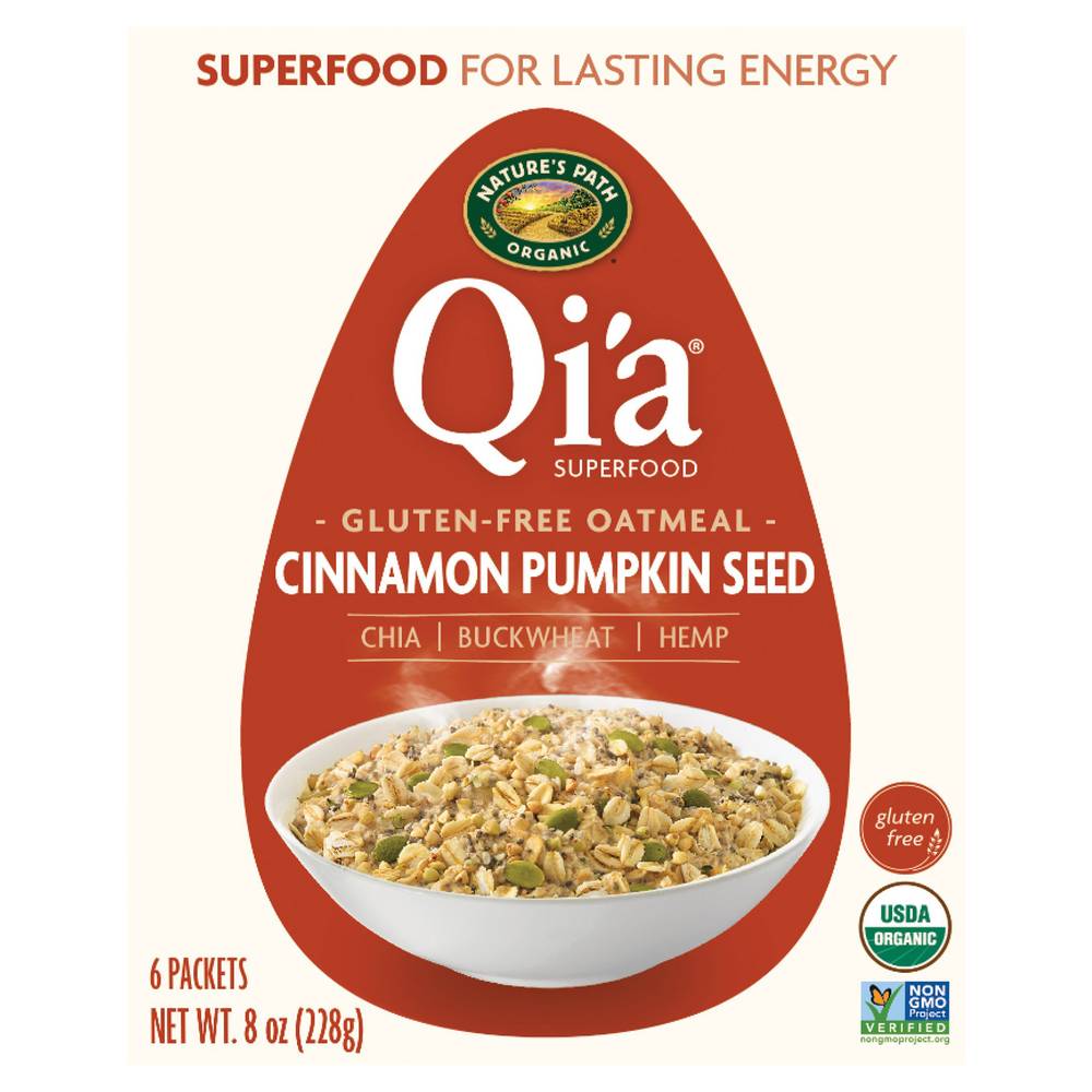 Nature's Path Organic Qi'a Cinnamon Pumpkin Seed Oatmeal (8 oz)