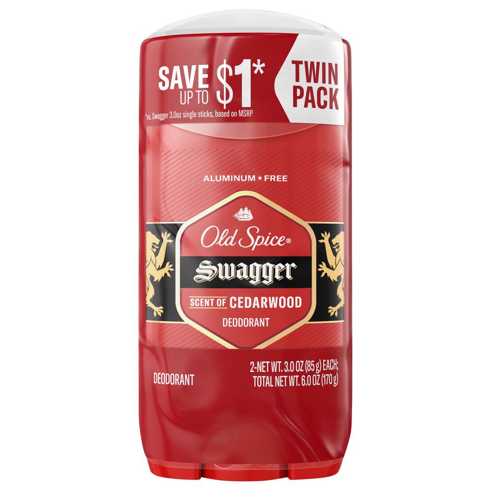 Old Spice Value pack Red Collection Swagger Deodorant (2 x 3 oz)