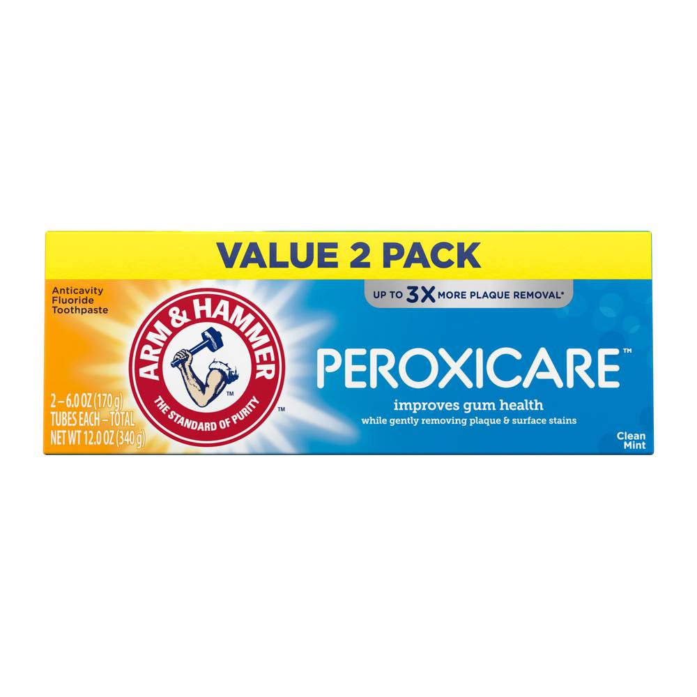 Arm & Hammer Peroxicare Toothpaste Twin pack (2 x 6 oz)