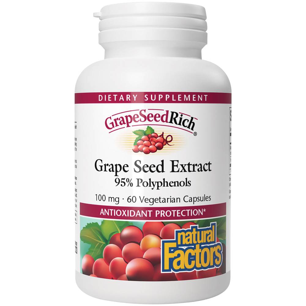 Natural Factors Grape Seed Extract Polyphenols Capsules (60 ct)