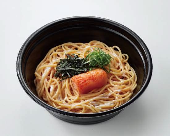 明太子をたっぷり使ったスパゲティ(食卓のやまや明太子使用)